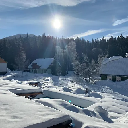 Schaefer S Vyhrivanym Bazenem Se Slanou Vodou A Saunou Dağ evi