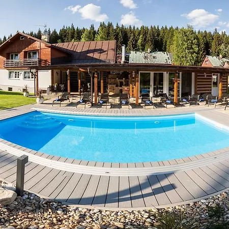 Schaefer S Vyhrivanym Bazenem Se Slanou Vodou A Saunou Dağ evi Harrachov