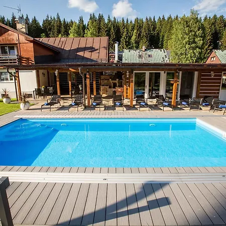 Schaefer S Vyhrivanym Bazenem Se Slanou Vodou A Saunou Dağ evi