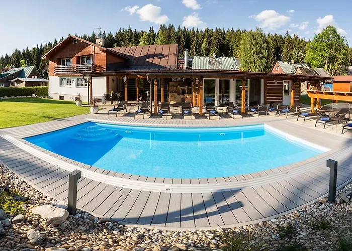 Schäfer S Vyhřívaným Bazénem Se Slanou Vodou Chalet Harrachov